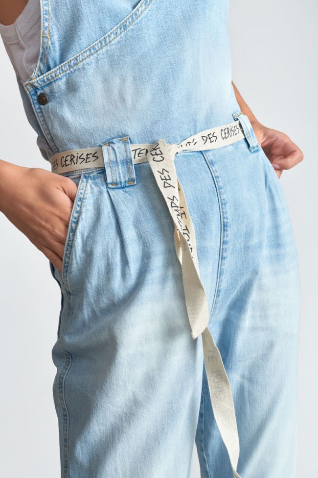 Combinaison pantalon Riga en jeans bleu délavé