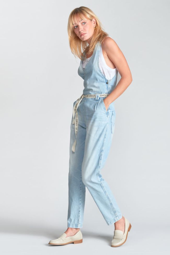 Combinaison pantalon Riga en jeans bleu délavé