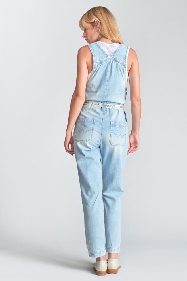 Combinaison pantalon Riga en jeans bleu délavé