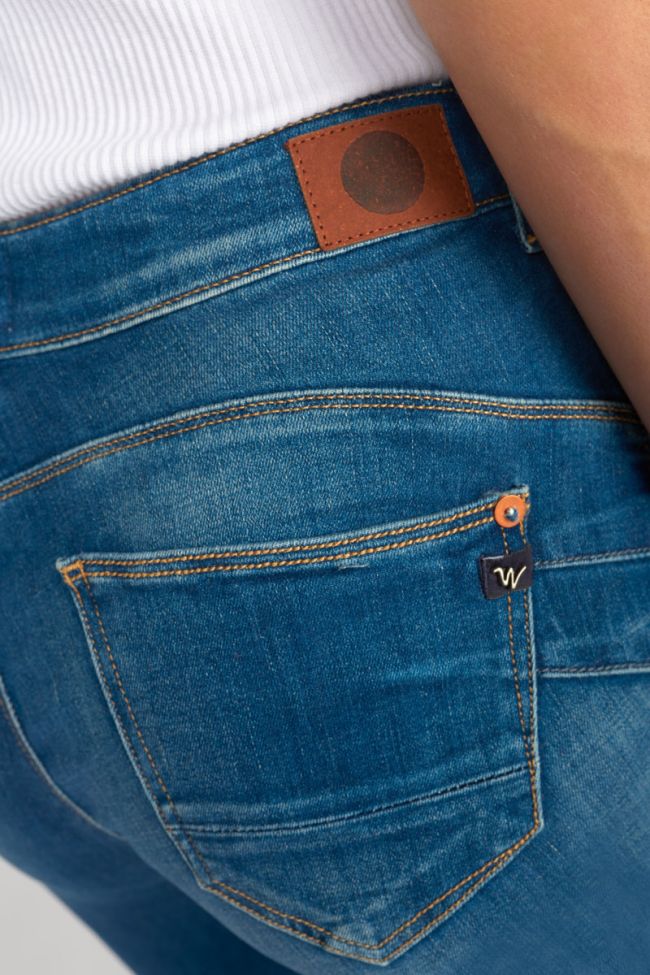 Jeans pulp regular Zep taille haute 7/8ème bleu N°2