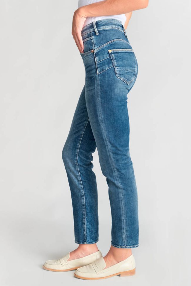Jeans pulp regular Zep taille haute 7/8ème bleu N°3