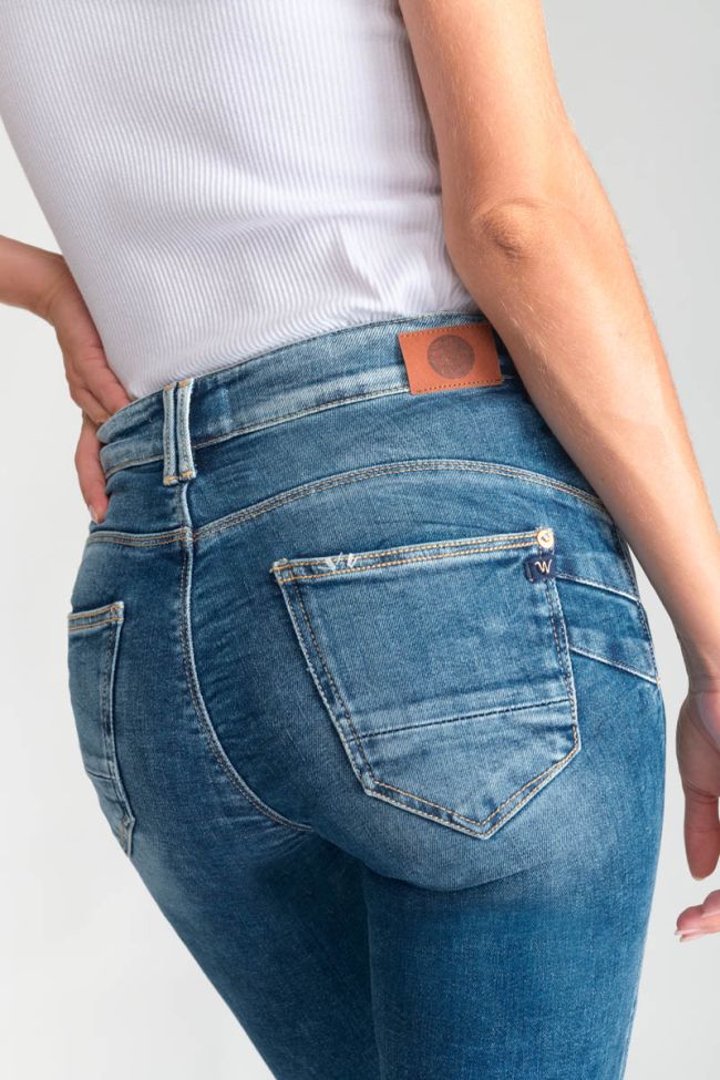 Jeans pulp regular Zep taille haute 7/8ème bleu N°3