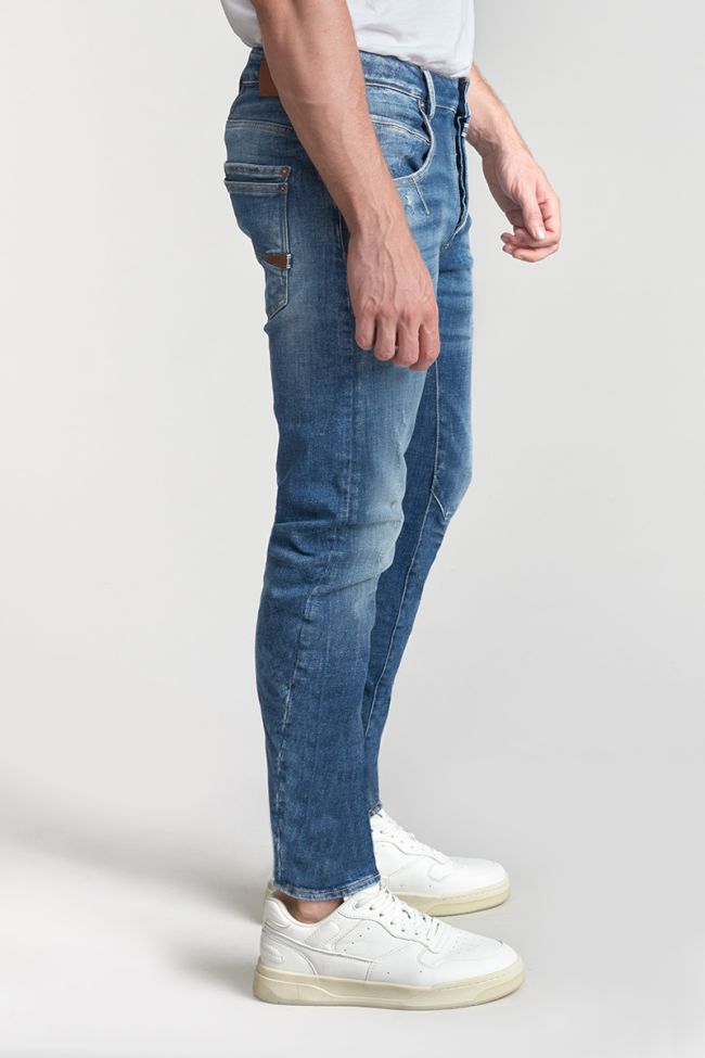 Jeans 900/03 tapered arqué Locarn destroy bleu N°3