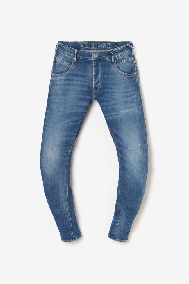 Jeans 900/03 tapered arqué Locarn destroy bleu N°3