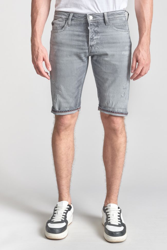 Bermuda Landres en jeans gris destroy