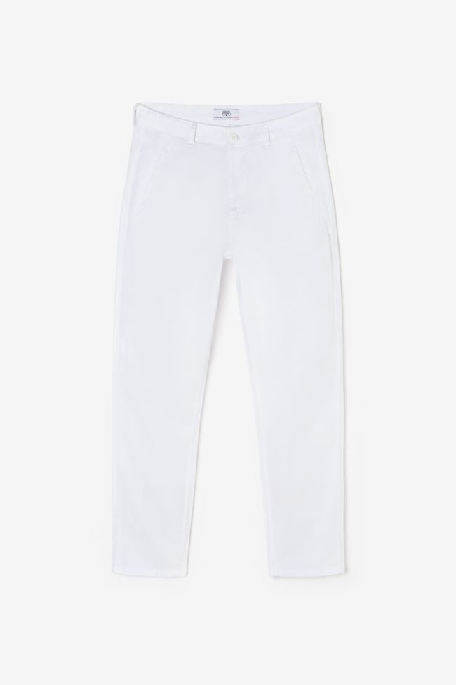 Pantalon chino loose Arlo blanc