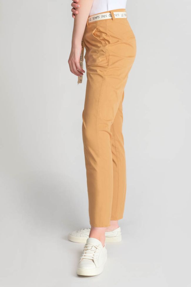 Pantalon chino loose Arlo camel