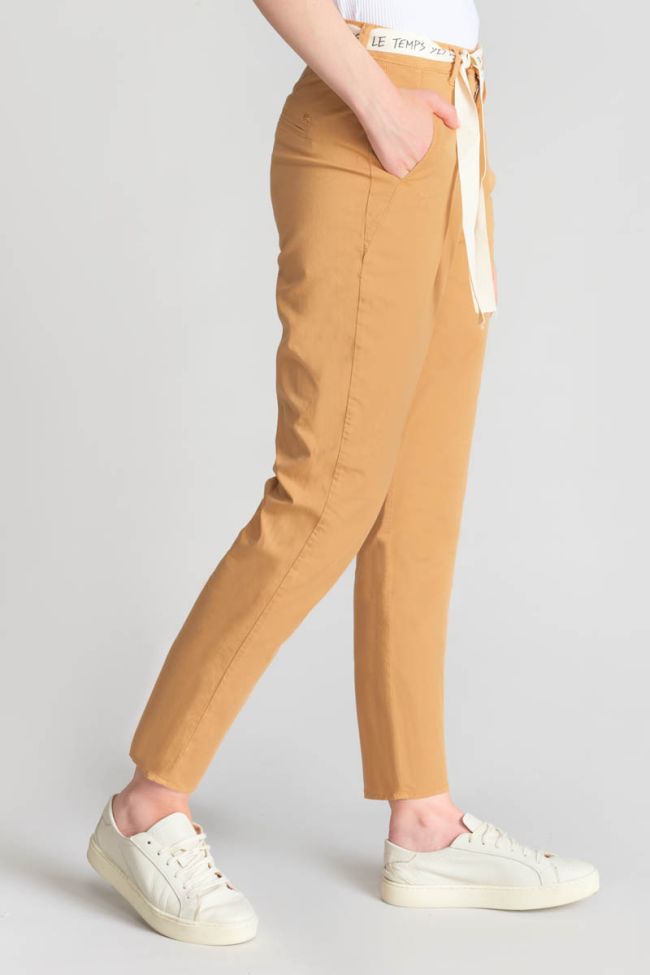 Pantalon chino loose Arlo camel