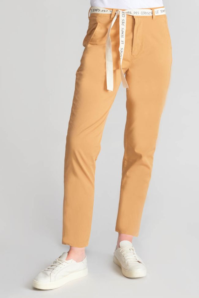 Pantalon chino loose Arlo camel