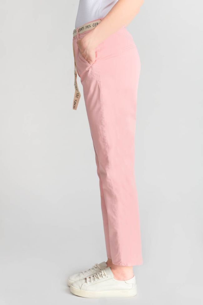 Pantalon chino loose Arlo rose