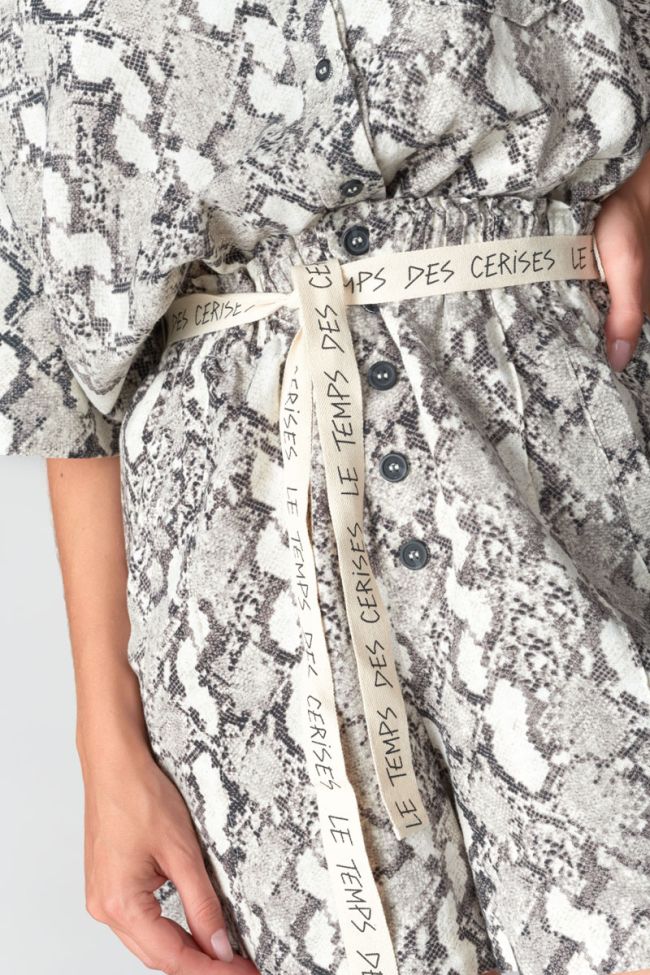 Short Calla à motif python