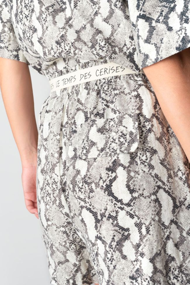 Short Calla à motif python