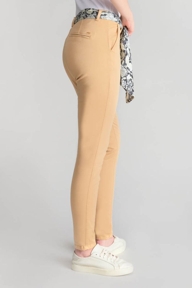 Pantalon chino Dyli5 beige sable