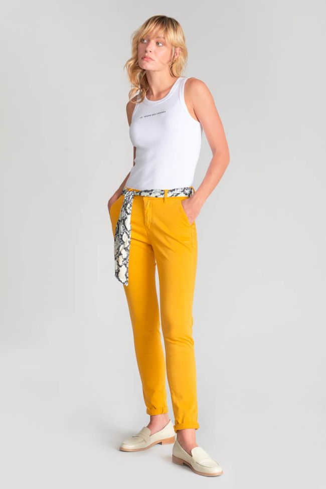 Pantalon chino Dyli5 moutarde