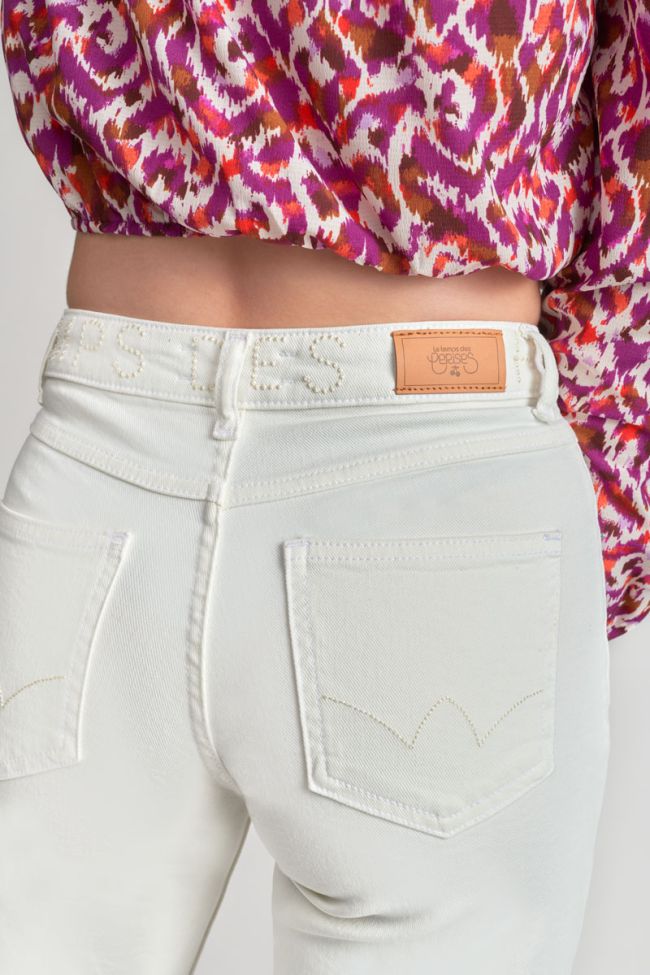 Rommigi jeans large taille haute blanc