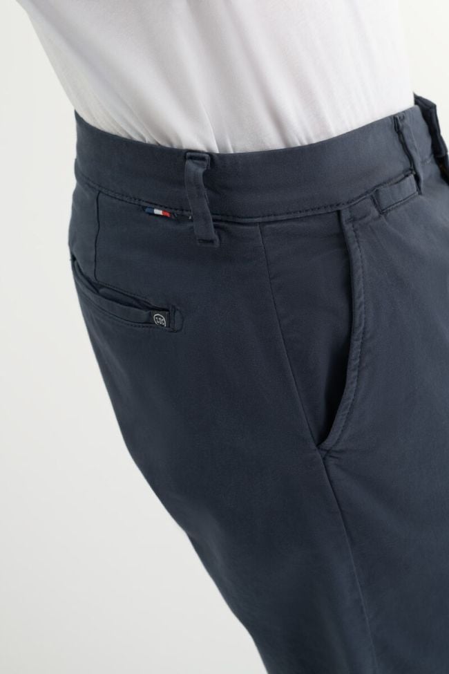 Pantalon chino large Cesar bleu marine
