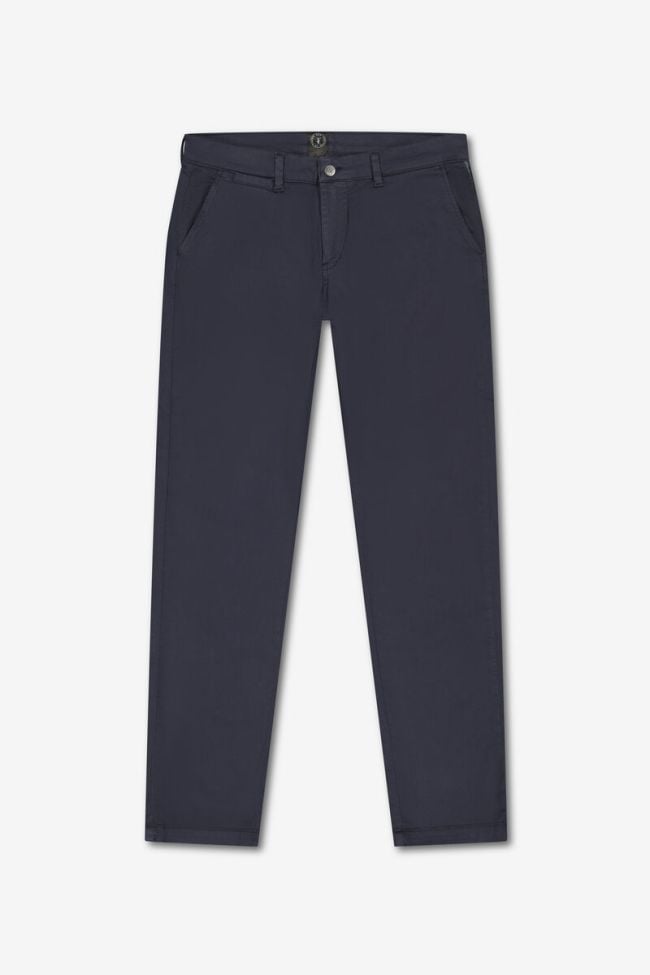 Pantalon chino large Cesar bleu marine