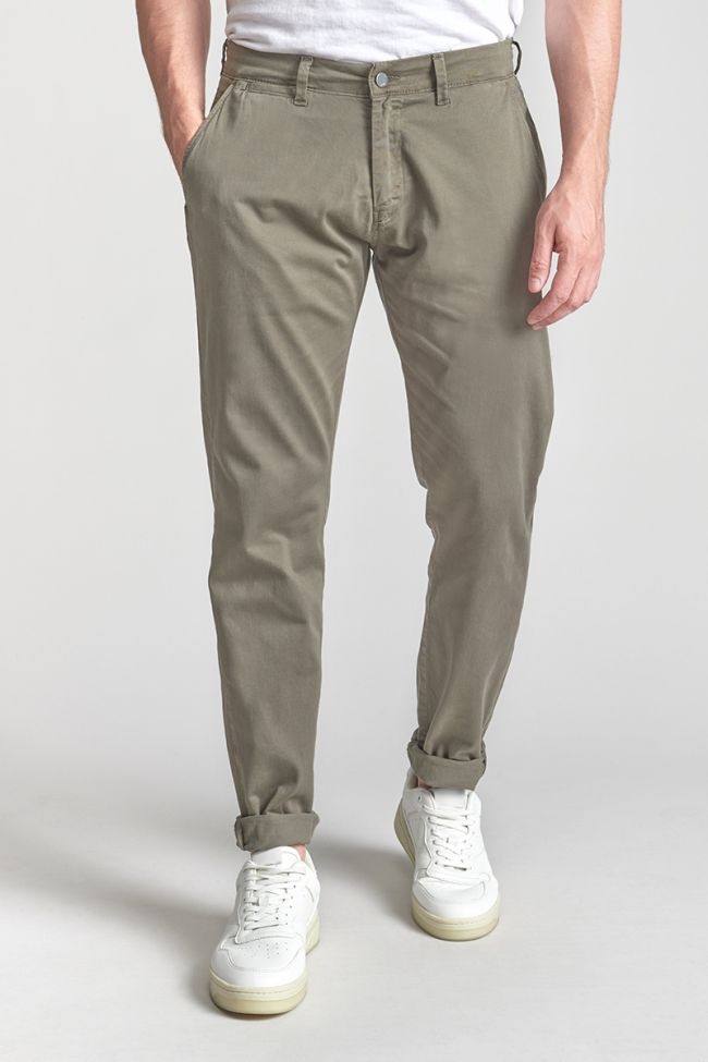 Pantalon chino large Cesar kaki