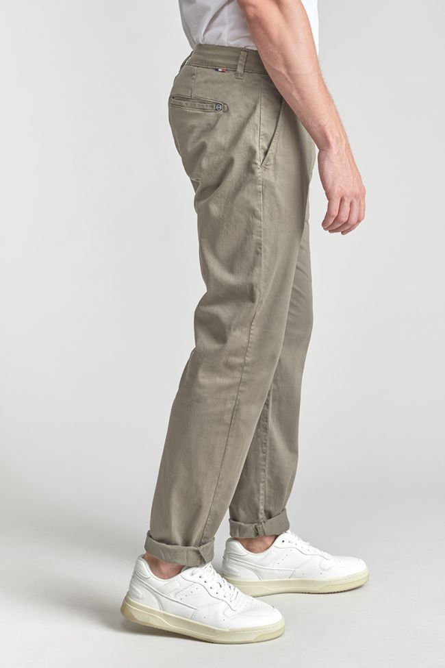 Pantalon chino large Cesar kaki