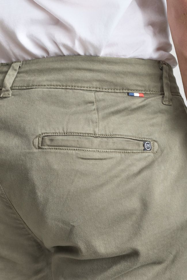Pantalon chino large Cesar kaki
