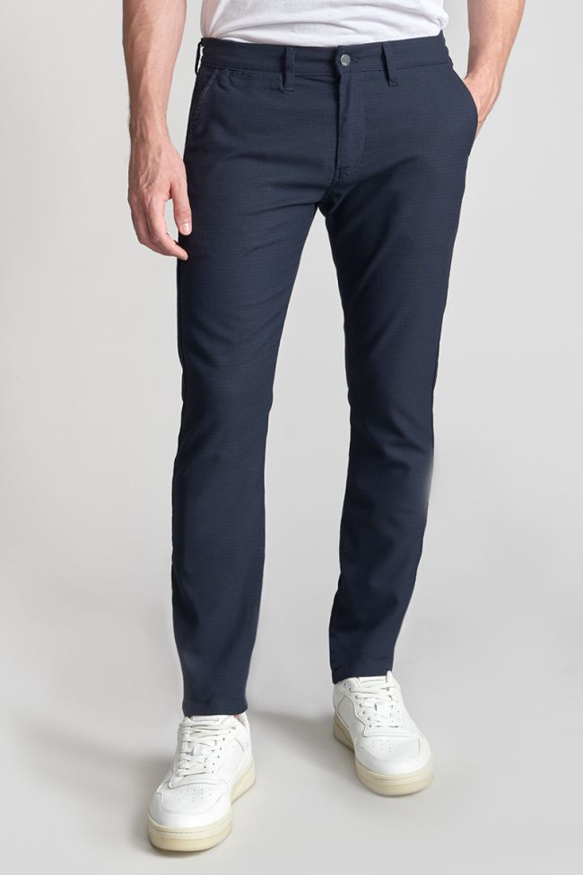 Pantalon Nicosie bleu marine chiné