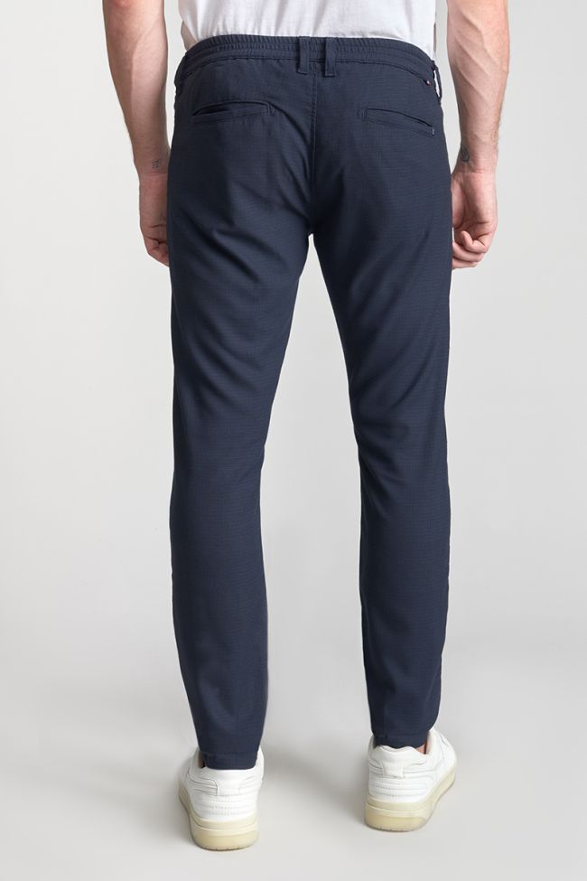 Pantalon Nicosie bleu marine chiné