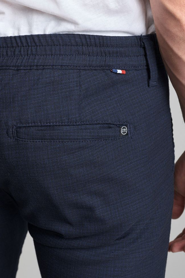 Pantalon Nicosie bleu marine chiné