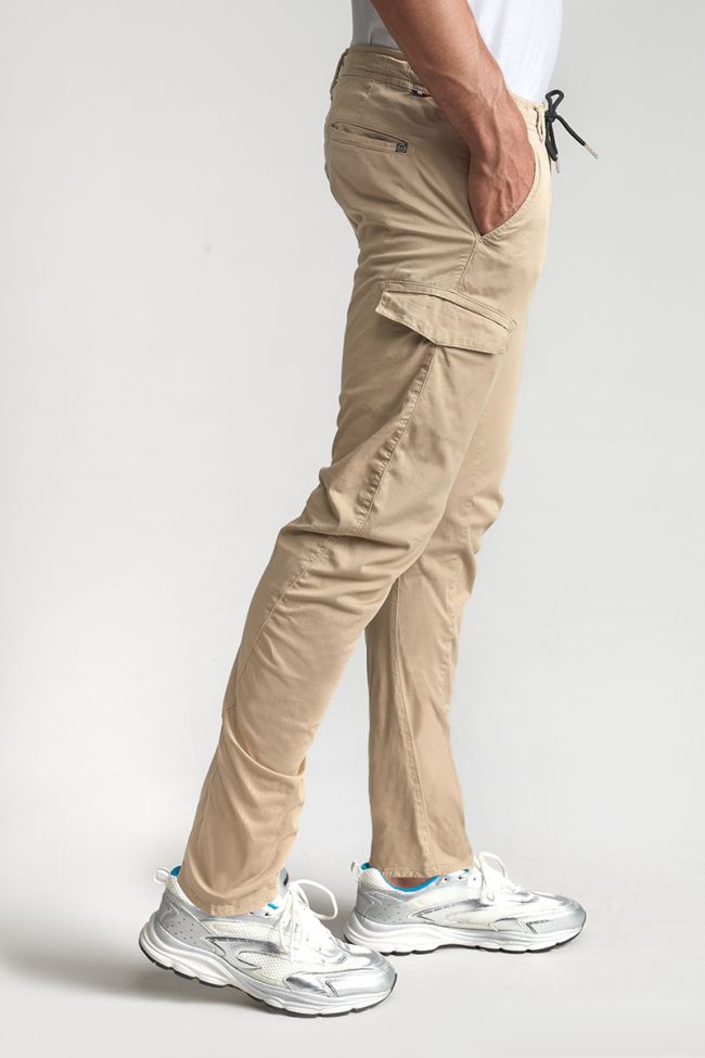 Pantalon cargo Velaux beige sable