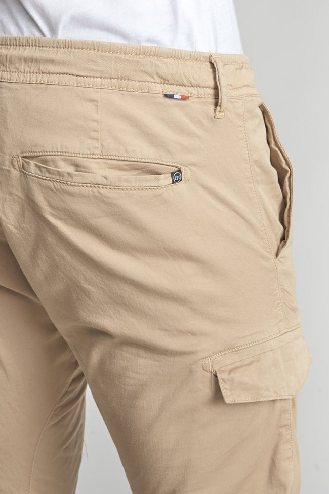 Pantalon cargo Velaux beige sable