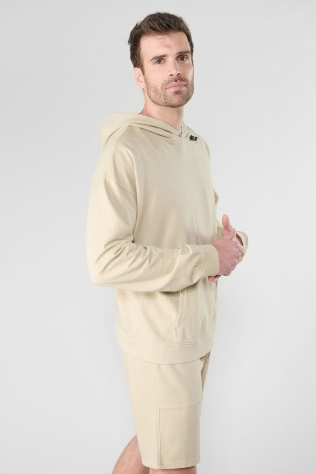 Sweat à capuche Anibo beige 