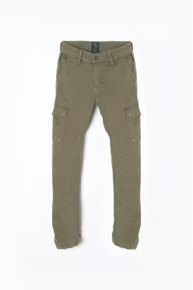 Pantalon Kalvin tapered arqué kaki