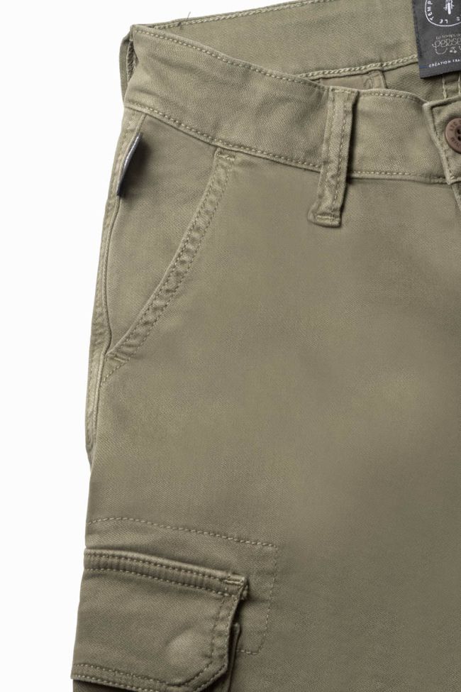 Pantalon Kalvin tapered arqué kaki