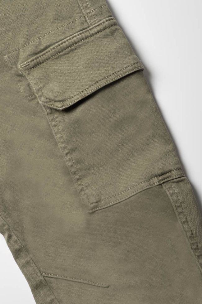 Pantalon Kalvin tapered arqué kaki