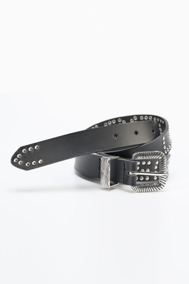 Ceinture Anoia en cuir noir