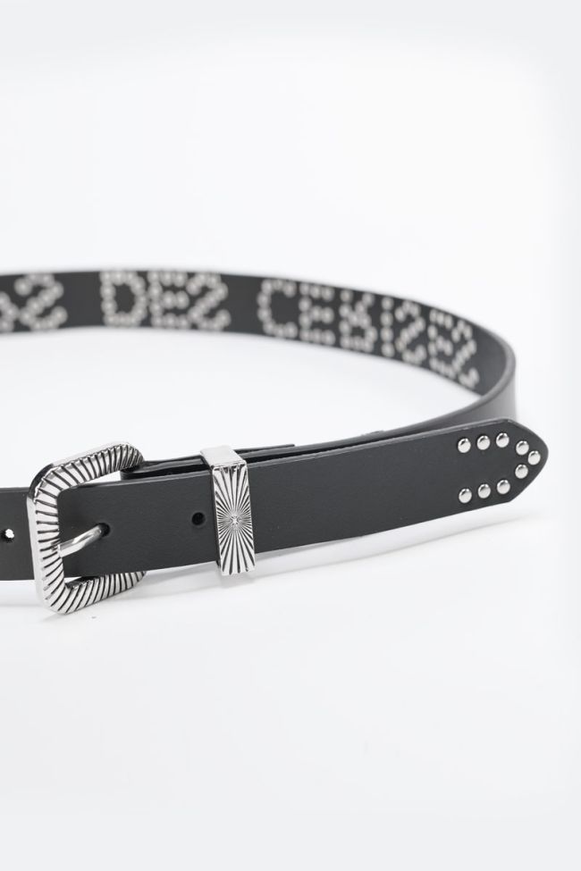 Ceinture Anoia en cuir noir