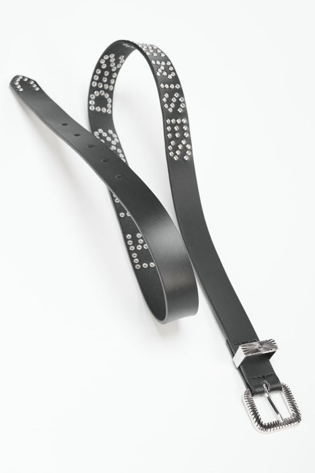 Ceinture Anoia en cuir noir