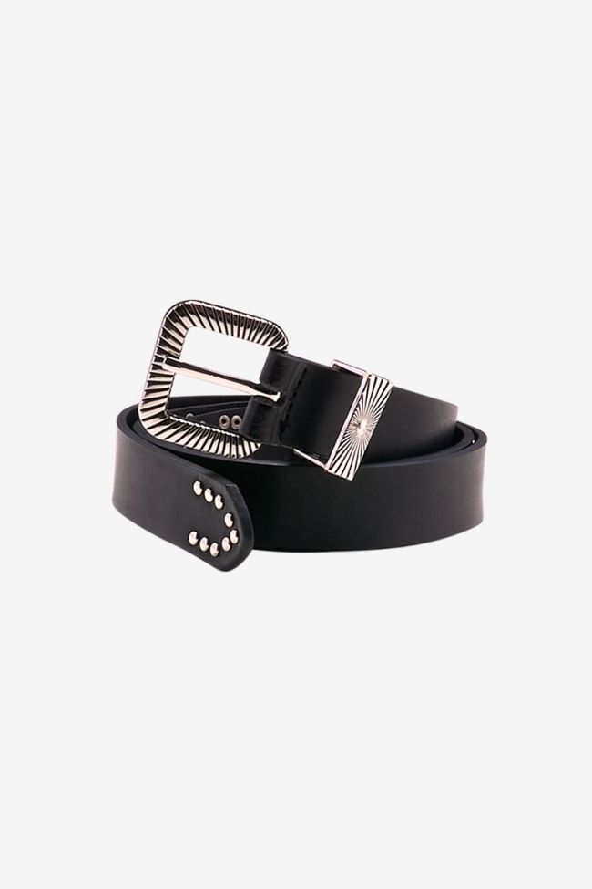 Ceinture Anoia en cuir noir