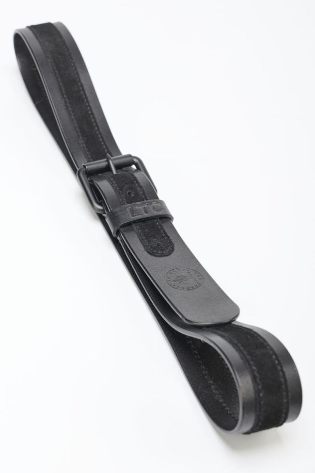 Ceinture Mendis en cuir noir
