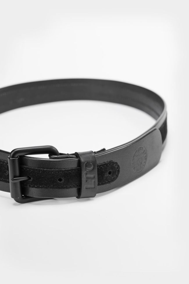 Ceinture Mendis en cuir noir