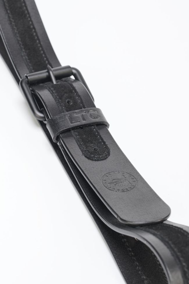 Ceinture Mendis en cuir noir