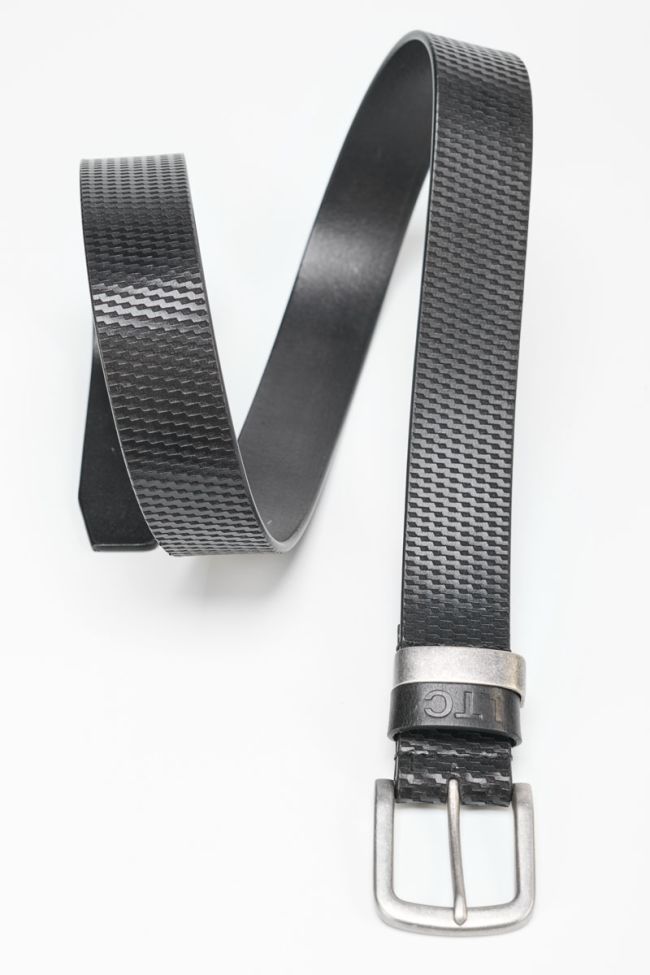 Ceinture Silas en cuir noir