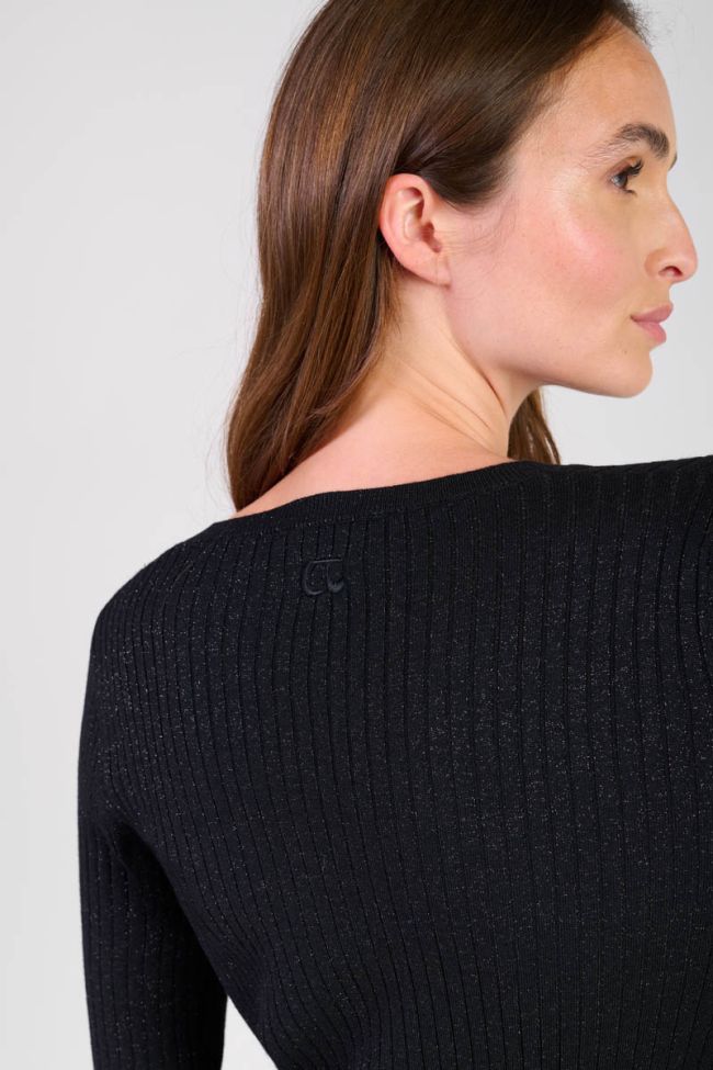 Robe Anomy noire brillante