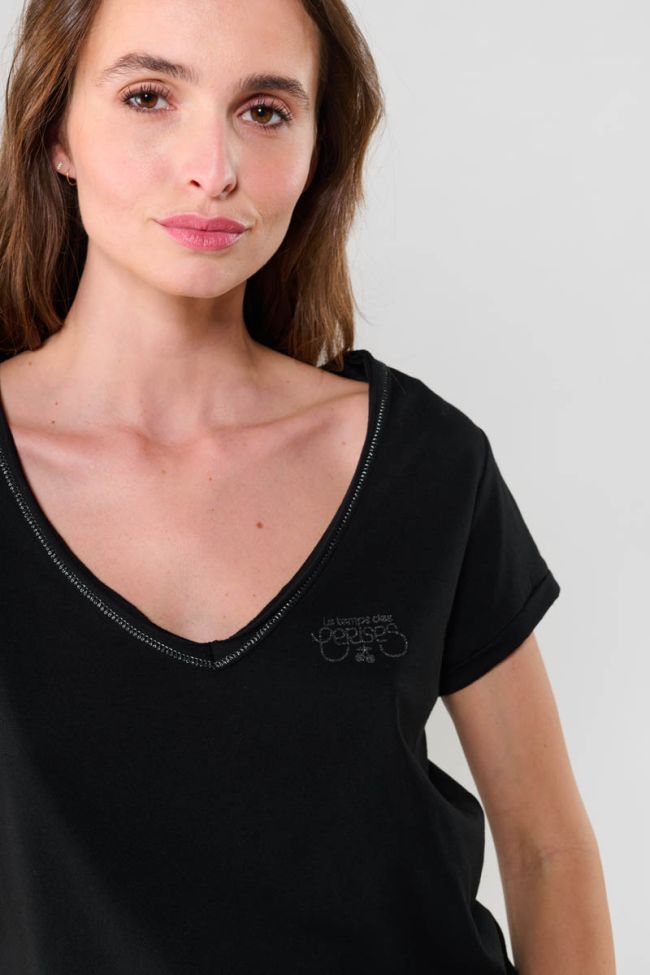 T-shirt Digori noir imprimé