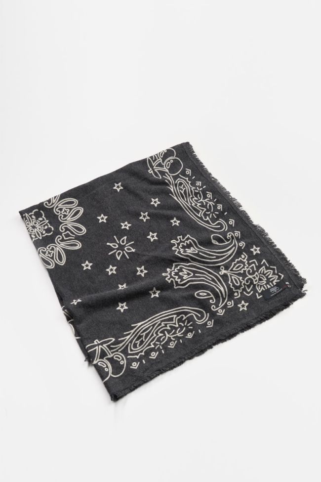 Foulard Elisa noir à motif