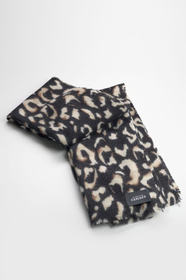 Echarpe Listero à motif léopard