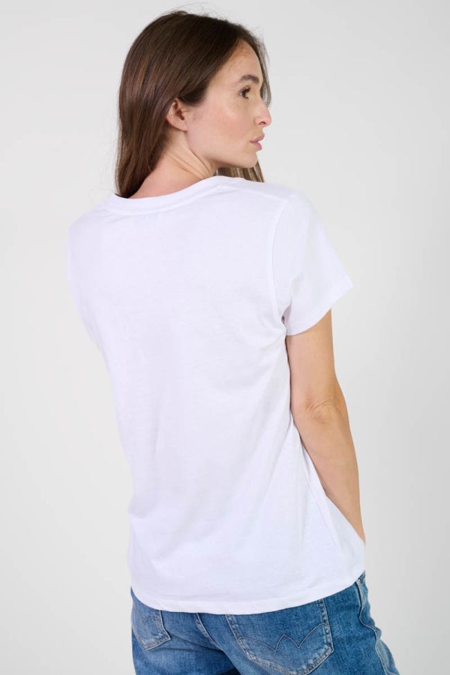 T-shirt Moubi blanc imprimé