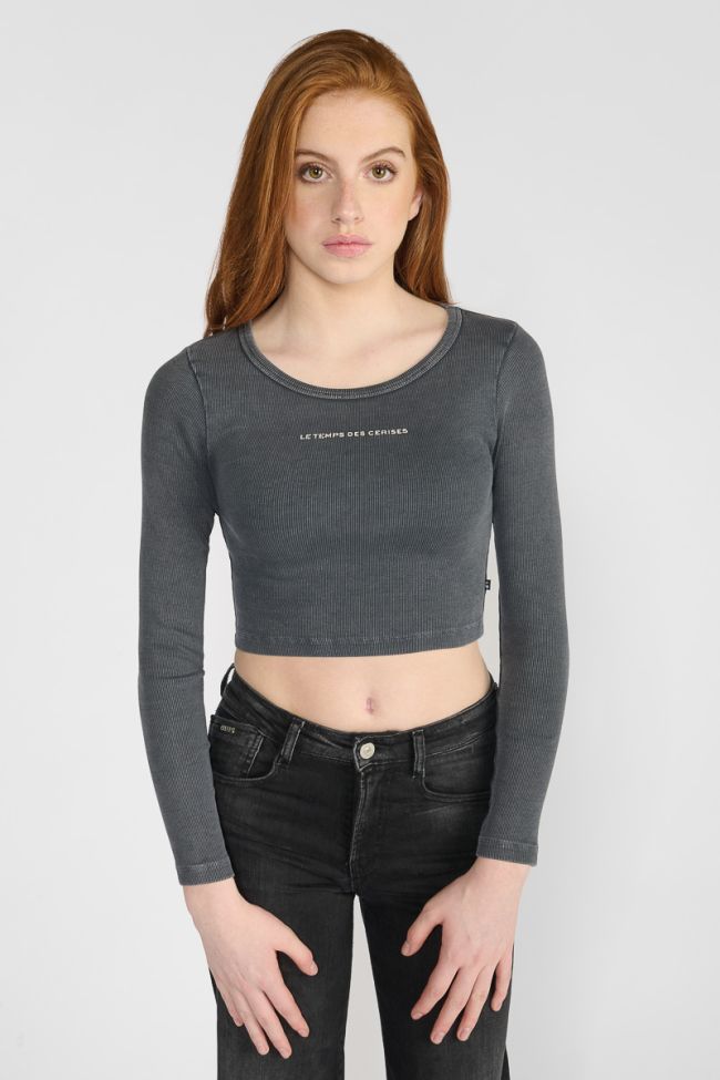Crop top Albegi gris