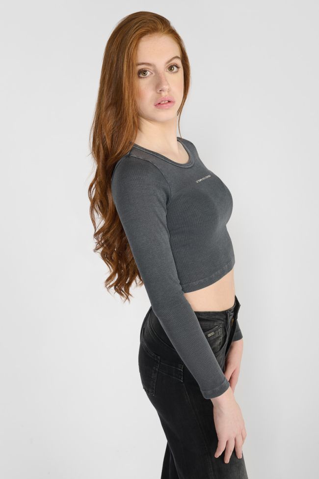 Crop top Albegi gris
