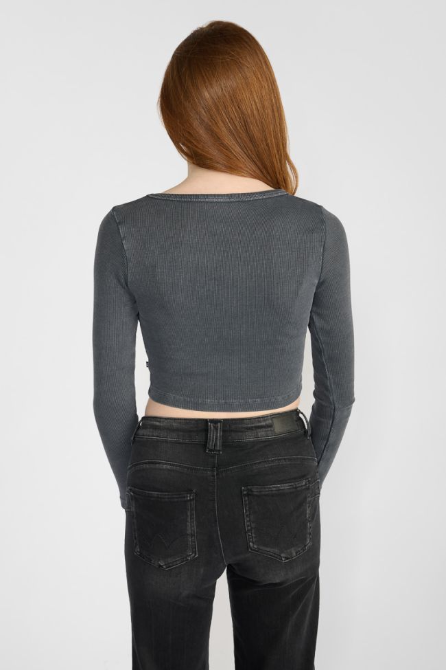 Crop top Albegi gris
