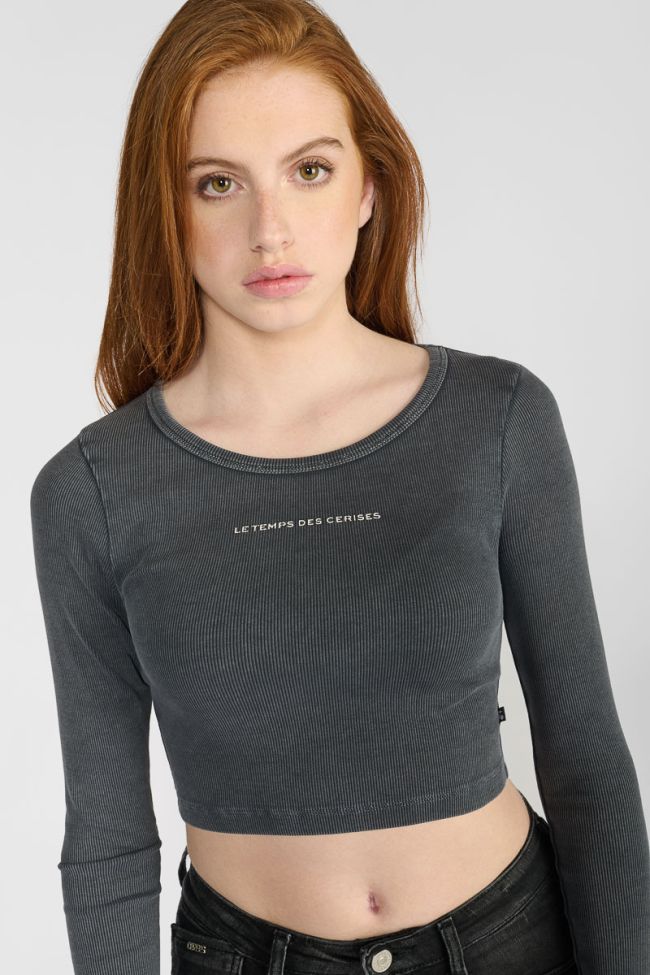 Crop top Albegi gris